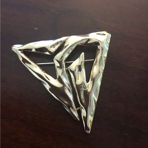 Vintage 80s Torino Gold Tone Brooch